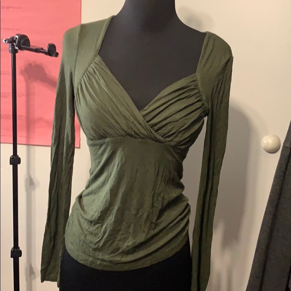 Extremely Soft Army Green Long Sleeved Shirt